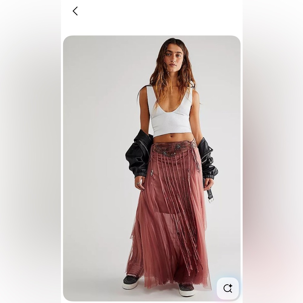 Free People Elegant Pink Ombre skirt